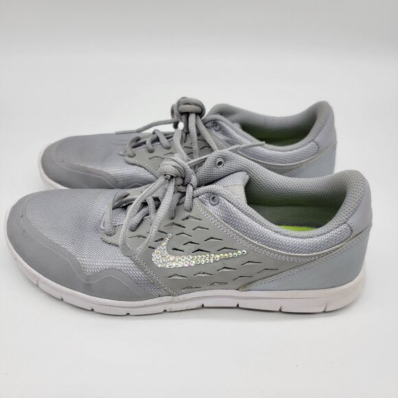 Nike Orive NM Sneakers Women’s Sz 9 Gray Silver Running 677136-007 Bling Swoosh - Picture 8 of 11
